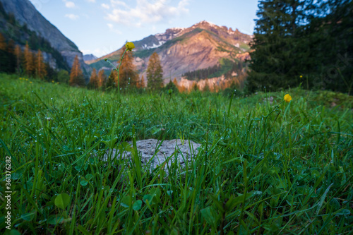 Schweiz im Weisstannental im Sommer photo