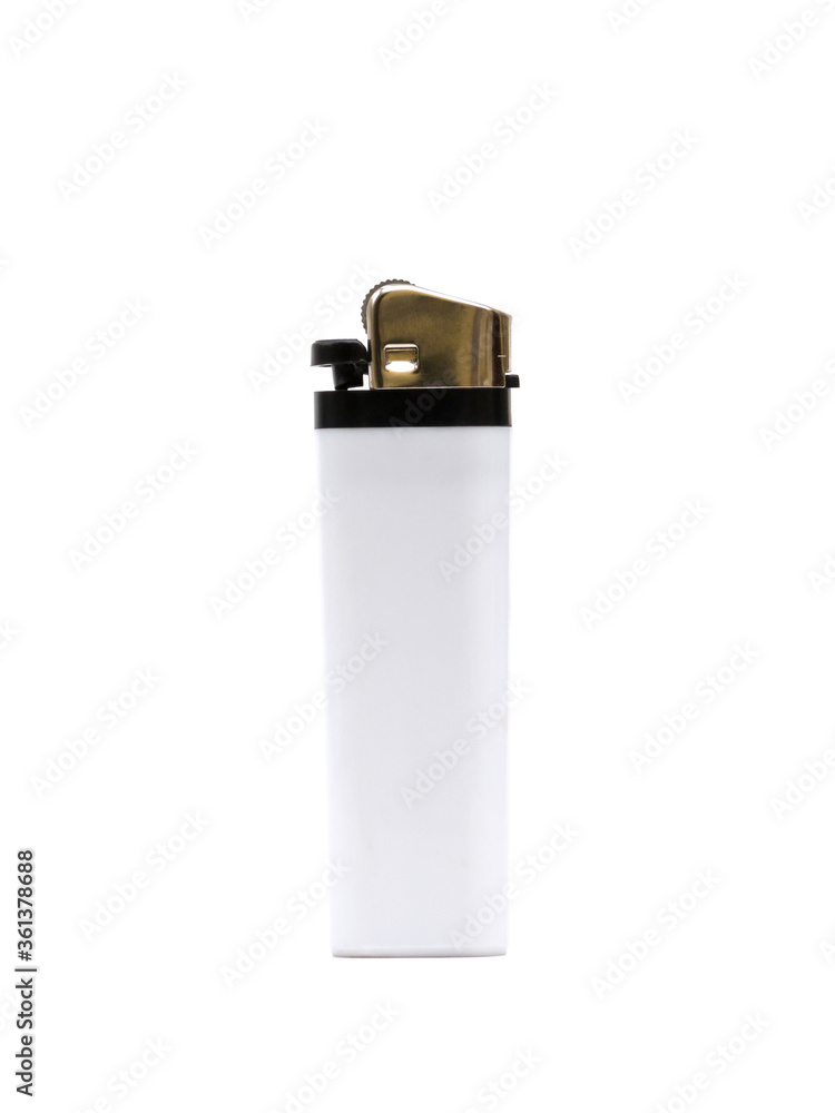 White lighter isolated White lighter isolated