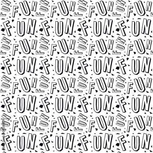 Zine culture seamless pattern
