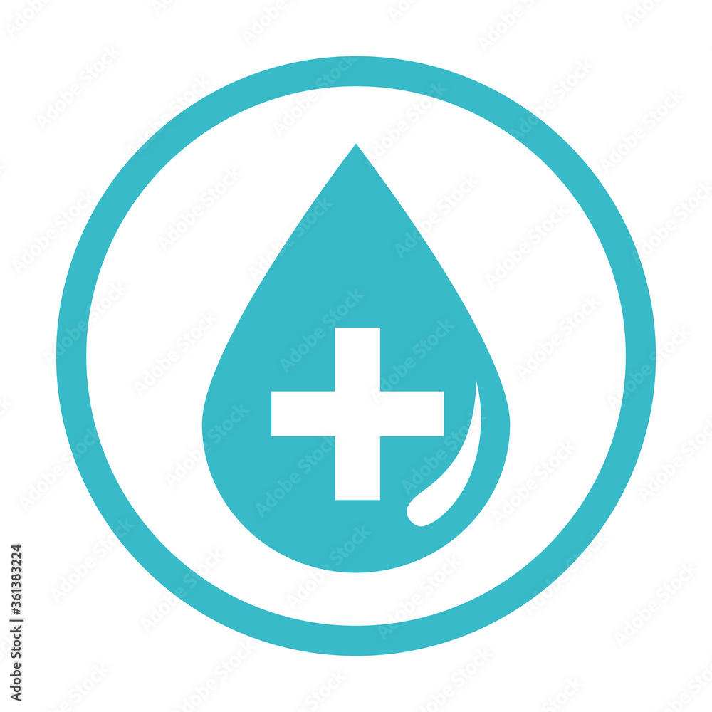 medical water drop health liquid blue silhouette style icon medical water drop health liquid blue silhouette style icon
