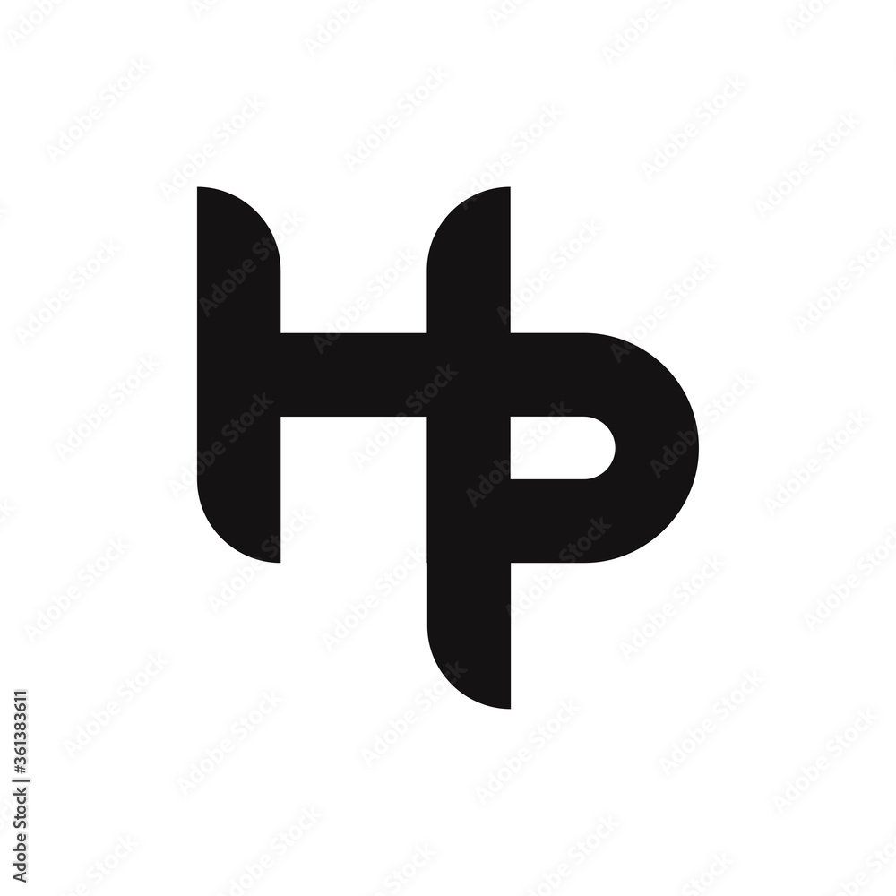 HP Letter Logo Design With Simple style HP Letter Logo Design With Simple style