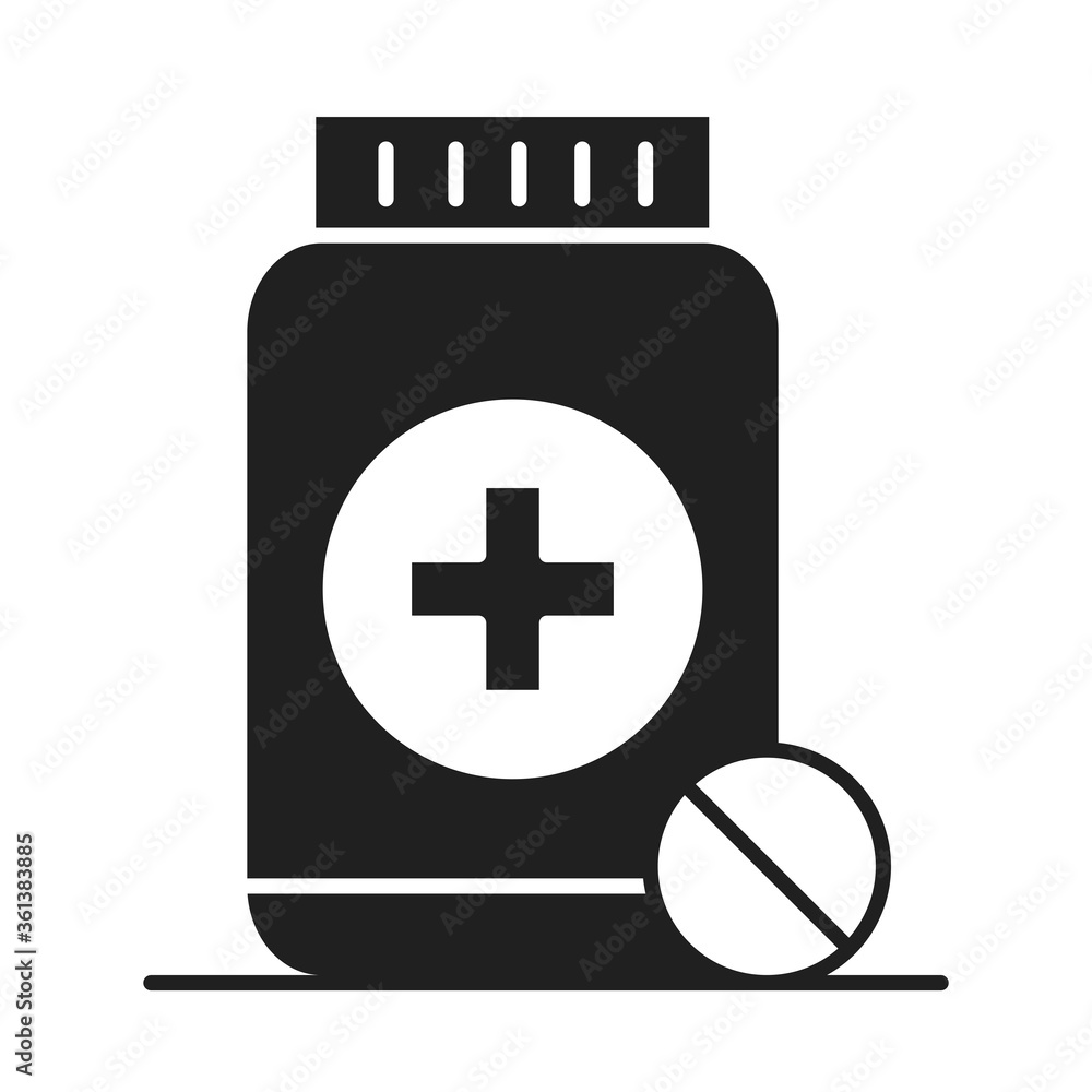 pill bottle silhouette