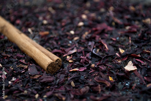 cinnamon sticks and tea