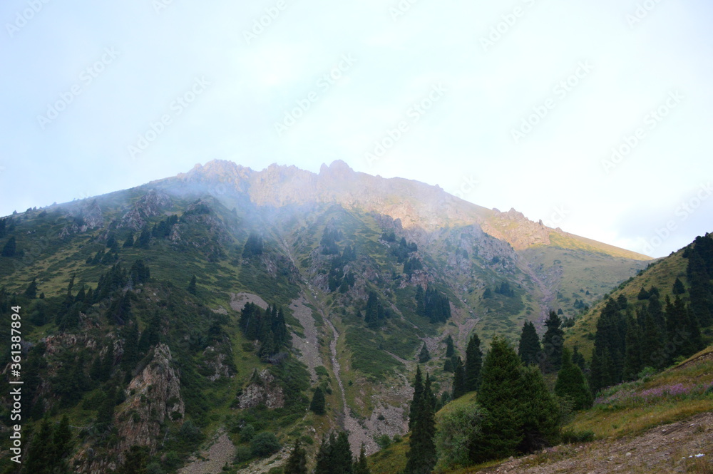 Fototapeta premium mountain landscape with clouds