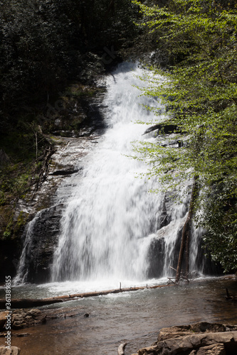 Waterfall outdoors in nature