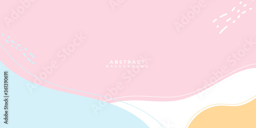 Vector Empty liquid blue orange pastel pink color studio table room background ,product display with copy space for display of content design.Banner for advertise product on website © Roisa