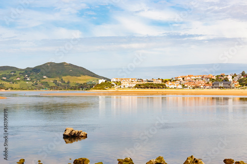 Obraz na płótnie Usil beach in Mogro, Costa Quebrada, Cantabria, Spain