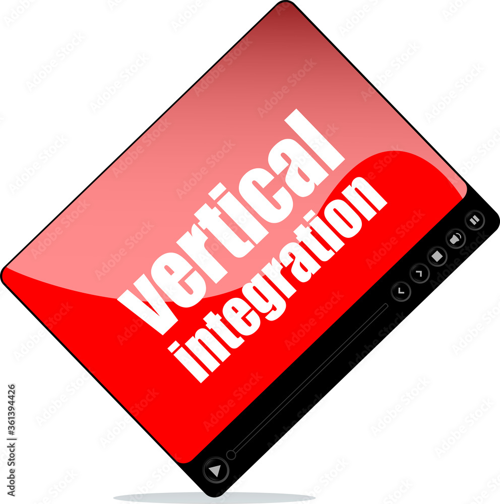 Video player for web with vertical integration words Video player for web with vertical integration words