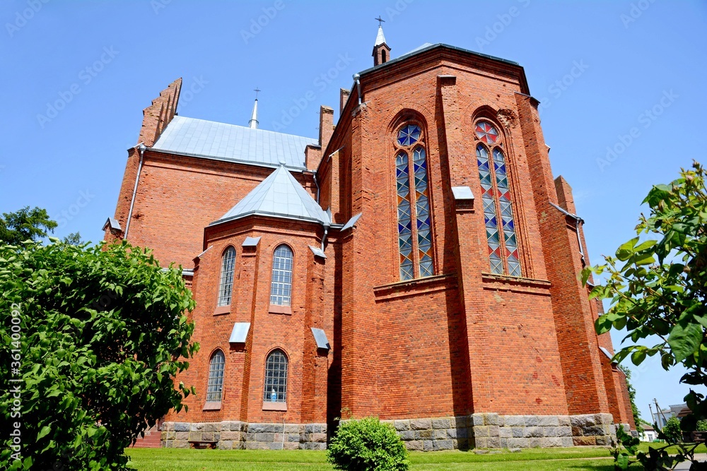 Church of the Holy Trinity in the village of Vidzy. Church of the Nativity of the Virgin Mary. Vitebsk region. Belarus.