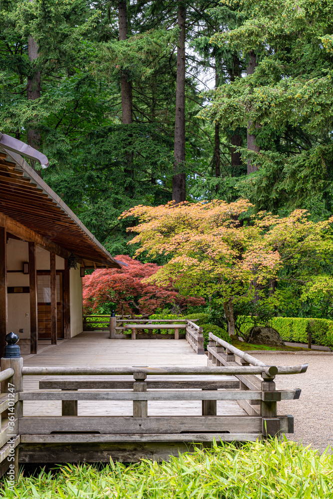 Pavilion at the Portland Japanese Garden Pavilion at the Portland Japanese Garden