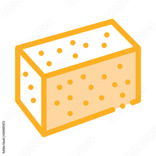 soy tofu icon vector. soy tofu sign. color symbol illustration