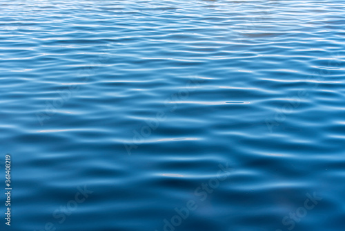 Water surface with ripple, sea background, top view