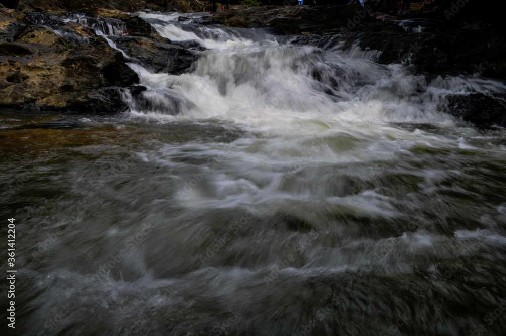 waterfall in the forest on borneo kalimantan waterfall in the forest on borneo kalimantan