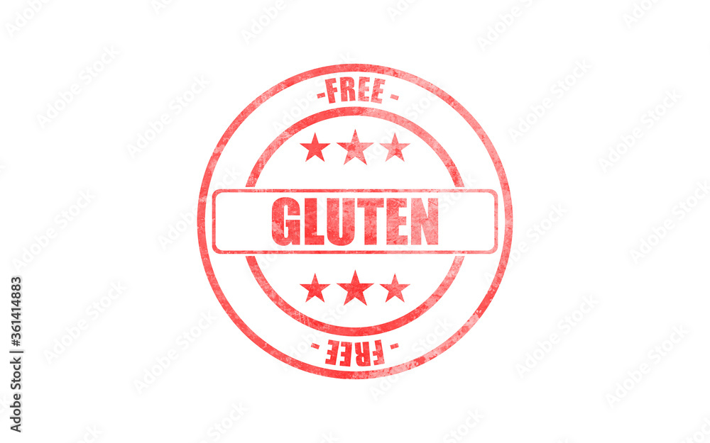Gluten free stamp isolated against white background. Gluten free stamp isolated against white background.