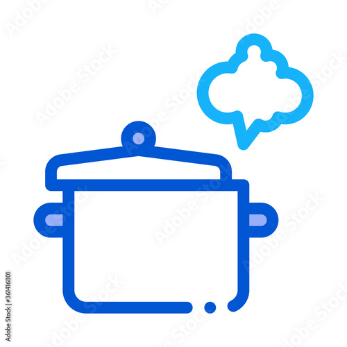 cooking odor icon vector. cooking odor sign. color symbol illustration