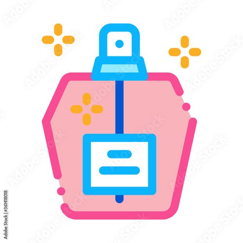 aroma odor parfume icon vector. aroma odor parfume sign. color symbol illustration