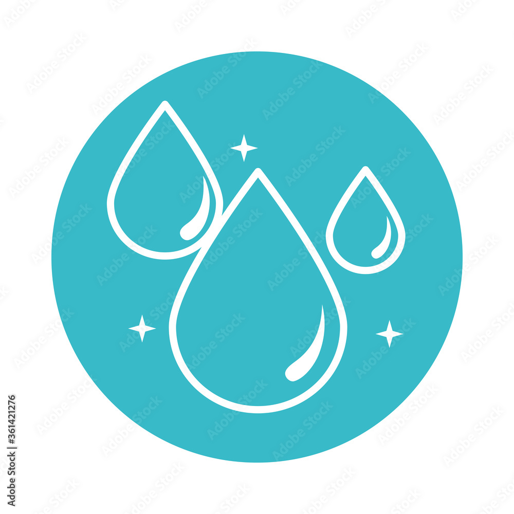 mineral drops water nature liquid blue block style icon mineral drops water nature liquid blue block style icon