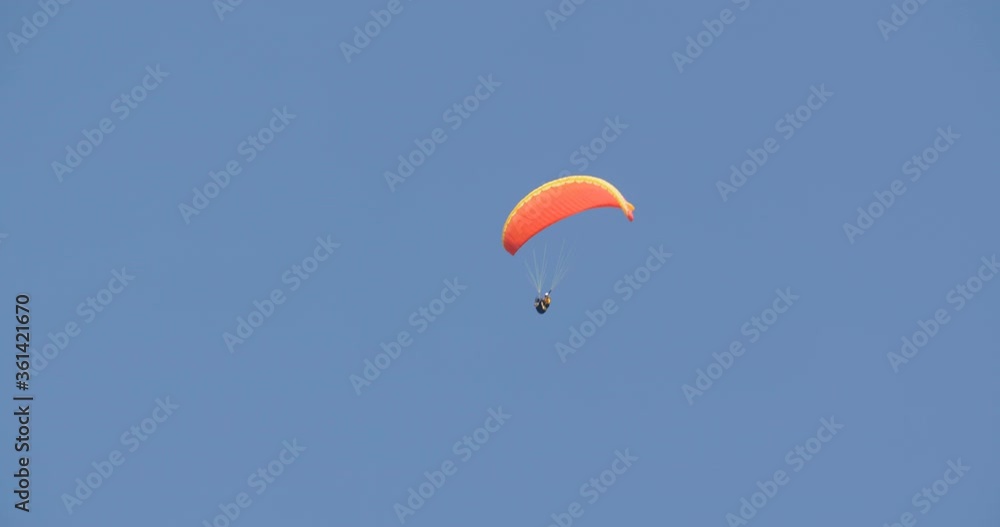 Paraglider in the sky at the Berchtesgaden National Park, Germany. Paraglider in the sky at the Berchtesgaden National Park, Germany.