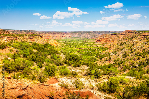 View over the Palo Duro Canyon from the Lighthouse rock