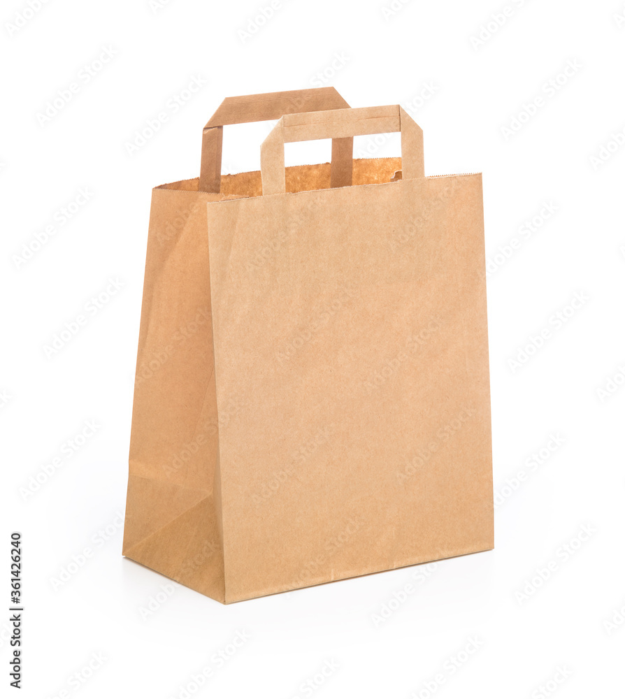 paper shopping bags on a white background paper shopping bags on a white background