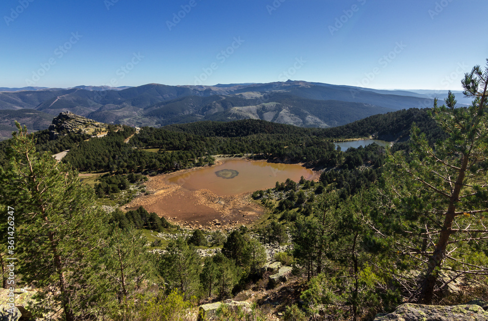 Fototapeta premium Neila lagoons and surrounding area in Burgos (Spain)