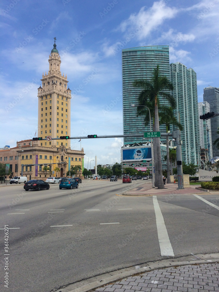 Miami, Florida / USA Jul 2016
Miami is a major tourism hub for international visitors, ranking second in the country after New York City.
