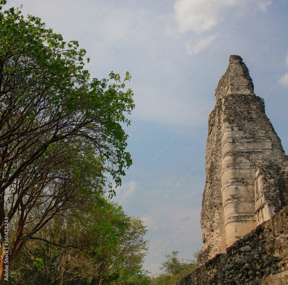 Xpujil archeological site mayan ruins, Campeche México
