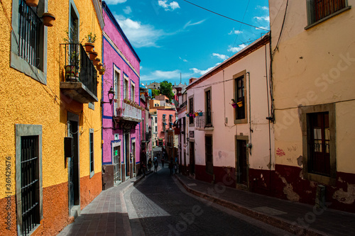 Callejones de Guanajuato arquitectura mexicana © Sanxosky