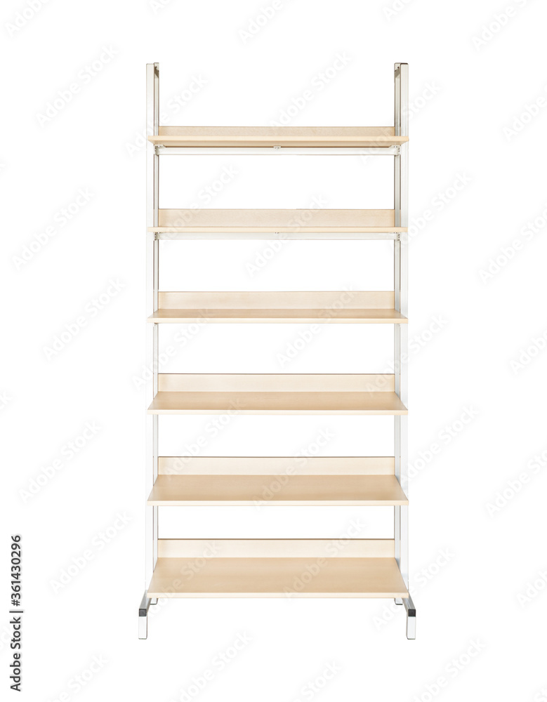 Wooden bench in the hallway with cells for shoes, carved on a white background. Wooden bench in the hallway with cells for shoes, carved on a white background.