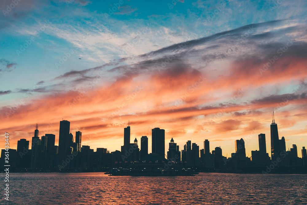 Chicago sunset
