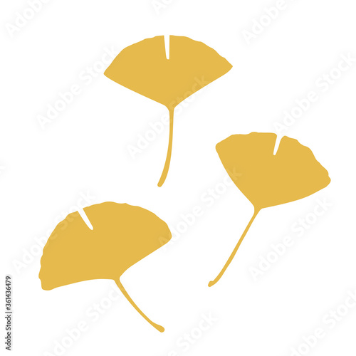 ベクター素材イチョウの葉