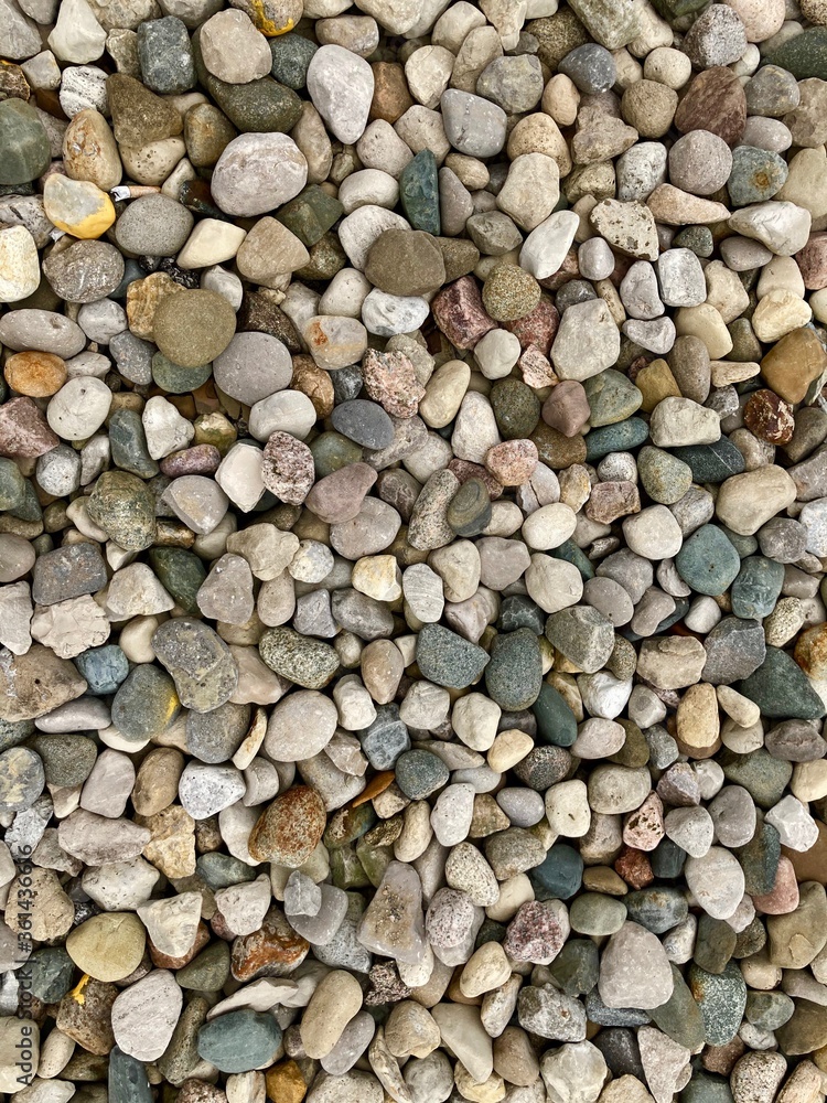 pile of a variety of stones pile of a variety of stones