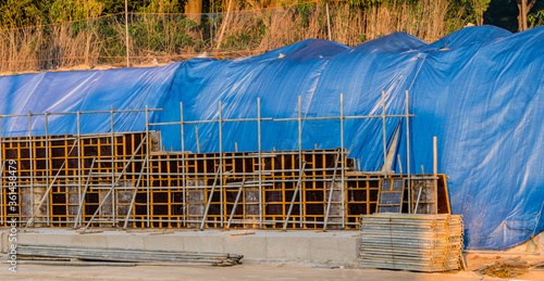 Frame work for new building