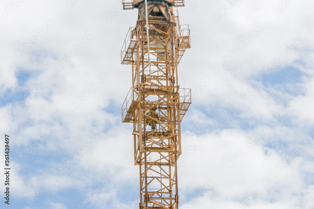 Section of construction crane Section of construction crane