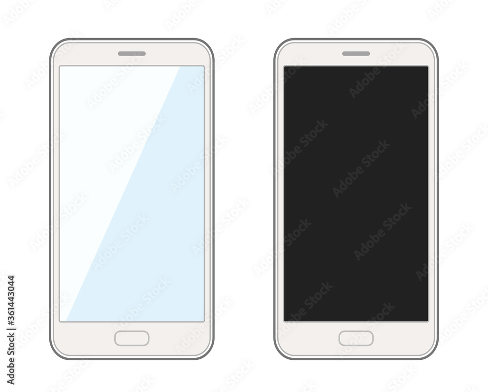 シンプルなスマートフォンのイラスト シンプルなスマートフォンのイラスト