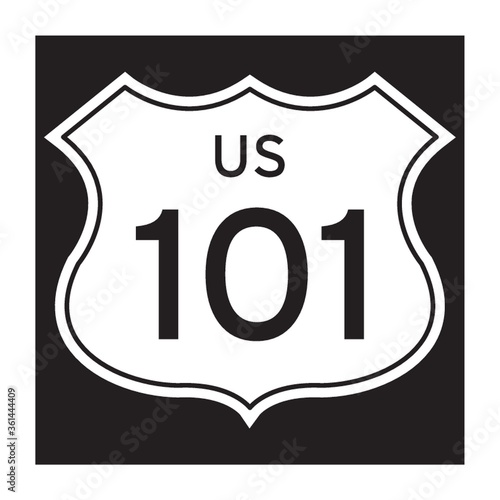US 101 route sign
