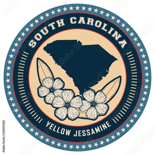 South Carolina state label