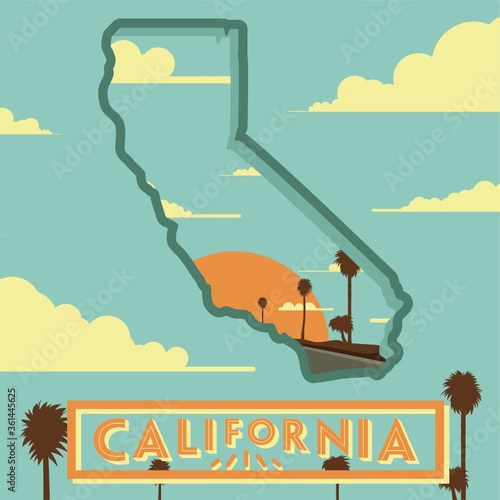 California state map