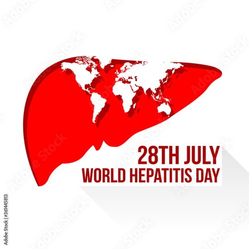 World Hepatitis Day vector on white background
