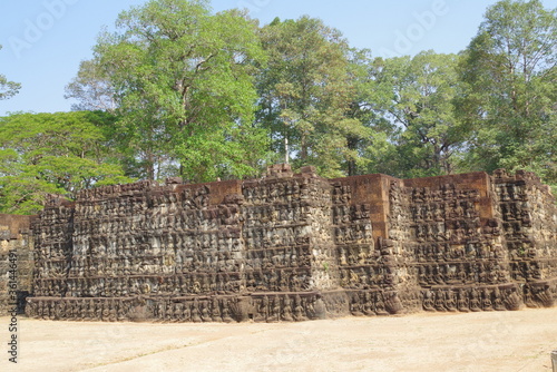 カンボジア　世界遺産アンコール遺跡群　アンコールトム　ライ王のテラス photo