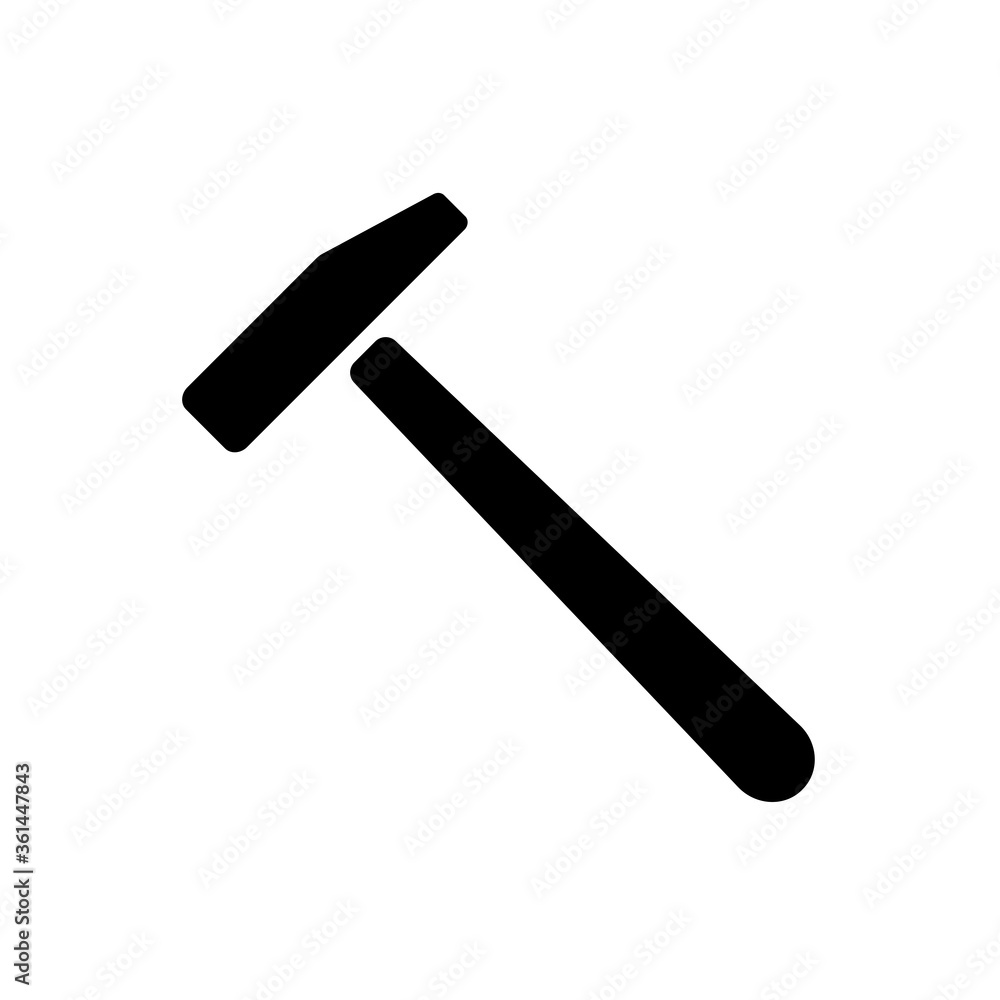 hammer icon vector illustration design hammer icon vector illustration design