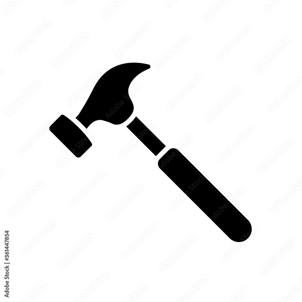 hammer icon vector illustration design hammer icon vector illustration design