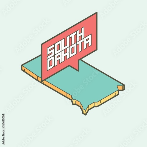 Mapofsouthdakotastate photo