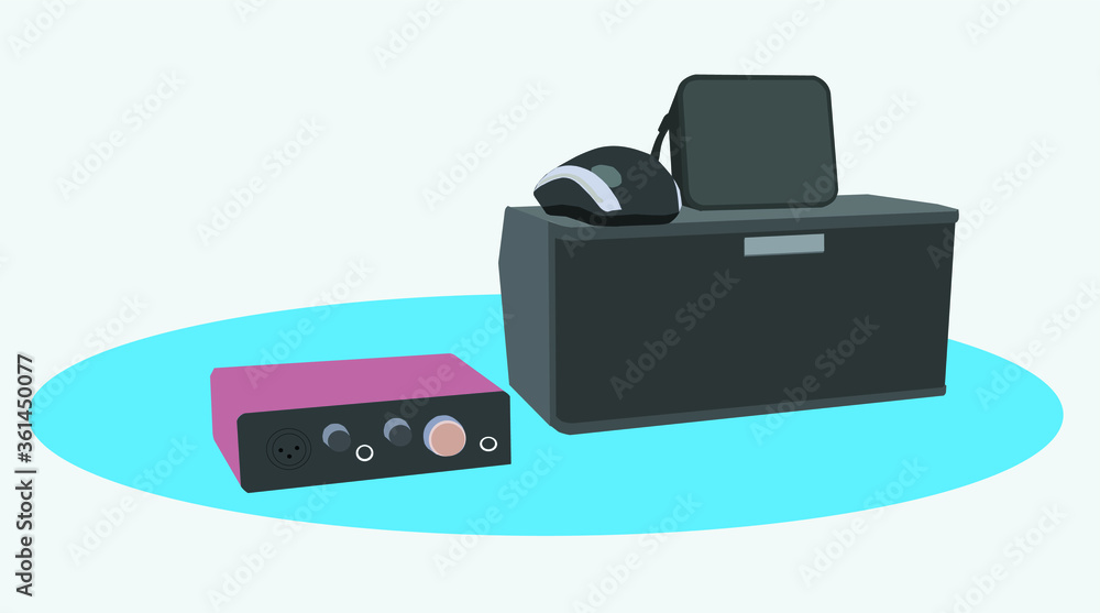 Amp Equipment Vectors Illustration Amp Equipment Vectors Illustration