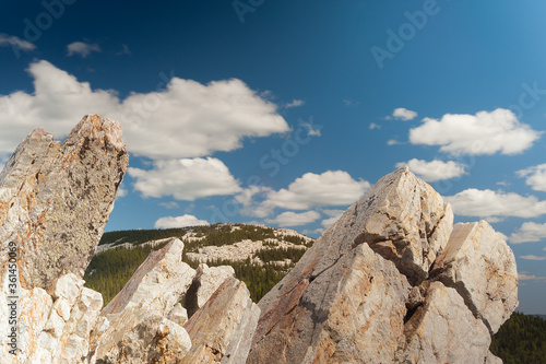Rushing clouds over the Zyuratkul plateau