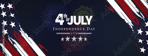 Patriotic background for fourth of july united states of america independence day