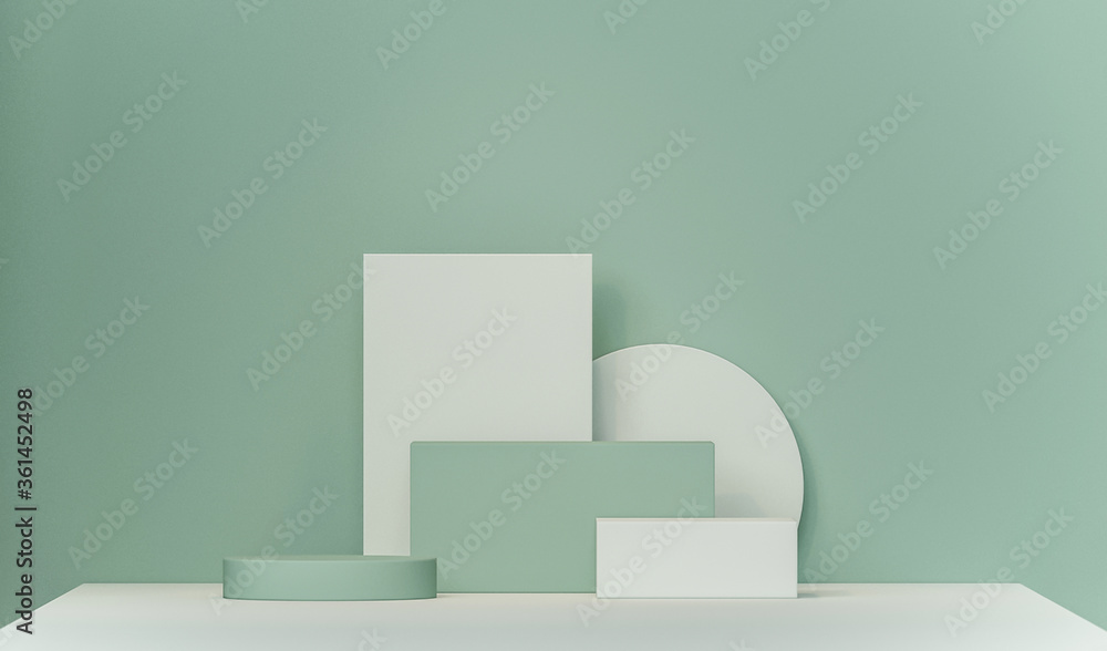 Minimal scene with podium and abstract background. Pastel blue and white colors scene. Trendy 3d render for social media banners, promotion, cosmetic product show. Geometric shapes interior.
Minimal scene with podium and abstract background. Pastel blue and white colors scene. Trendy 3d render for social media banners, promotion, cosmetic product show. Geometric shapes interior.