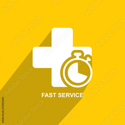 fast service icon, Medical icon vector