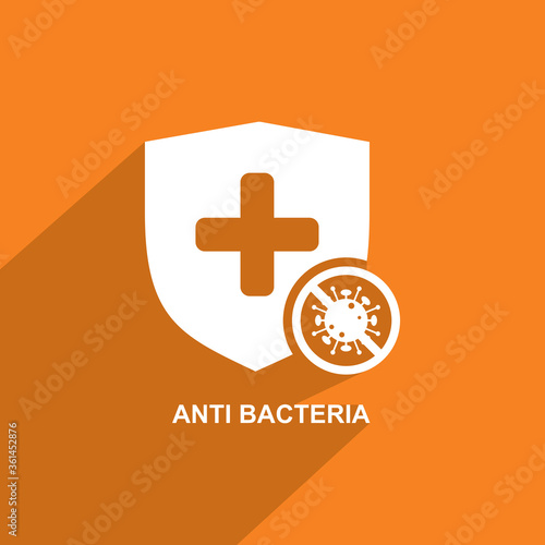 anti bacteria icon, Medical icon vector