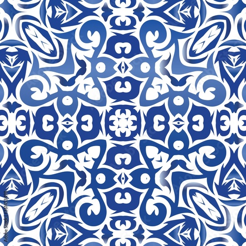 Traditional ornate portuguese azulejo.